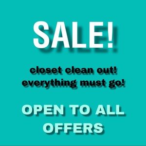 sale!! closet clean out !